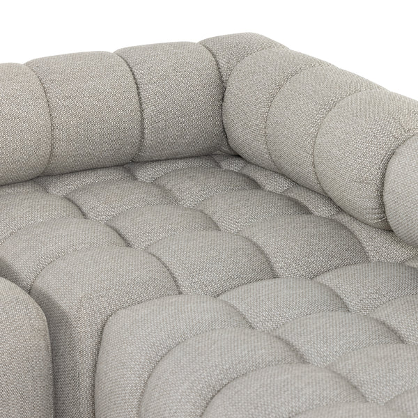 Roma Outdoor 4pc Sectional W/Ottoman In Ash