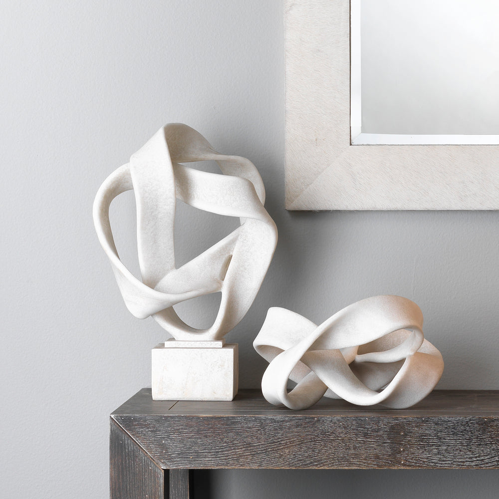 Tangled Resin Decorative Table Object, Off-White