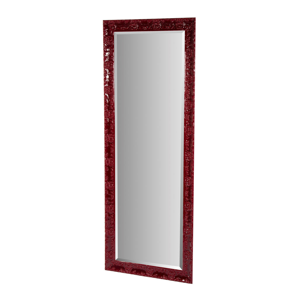 Lacquered 3.5" Red frame Mirror