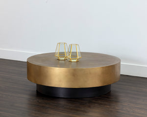 BERNABY COFFEE TABLE - ANTIQUE BRASS