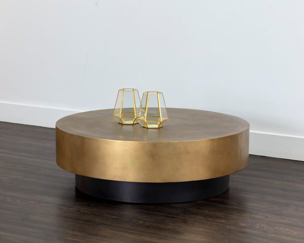 BERNABY COFFEE TABLE - ANTIQUE BRASS