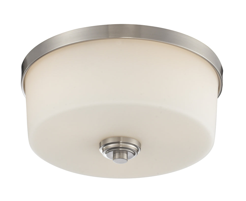Lamina 3 Light Flush Mount in Brushed Nickel Finish