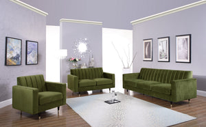 Kristin Chair In Olive Velvet