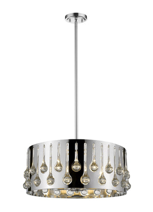 Oberon 5 Light Pendant in Chrome  Finish