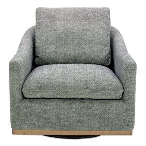 Moe's Linden Swivel Chair in Slated Moss