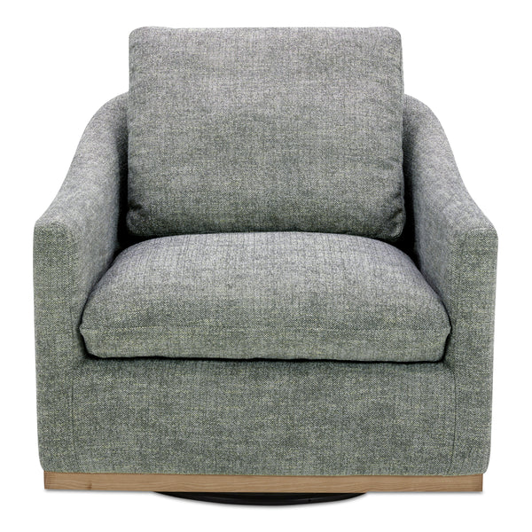 Moe's Linden Swivel Chair in Slated Moss
