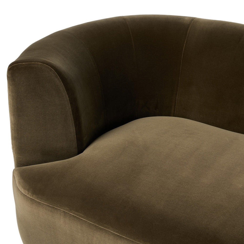 Deandra Tete A Tete Chaise - Surrey Olive