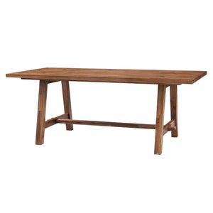 Bedford 79" Rect. Dining Table "A" Base In Brushed Brown 