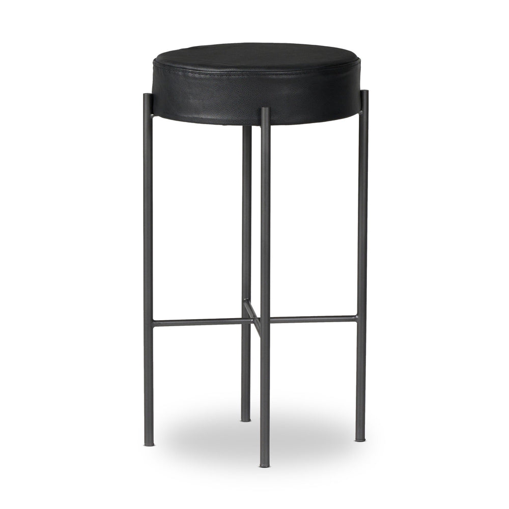 Nocona Bar + Counter Stool - Black Leather