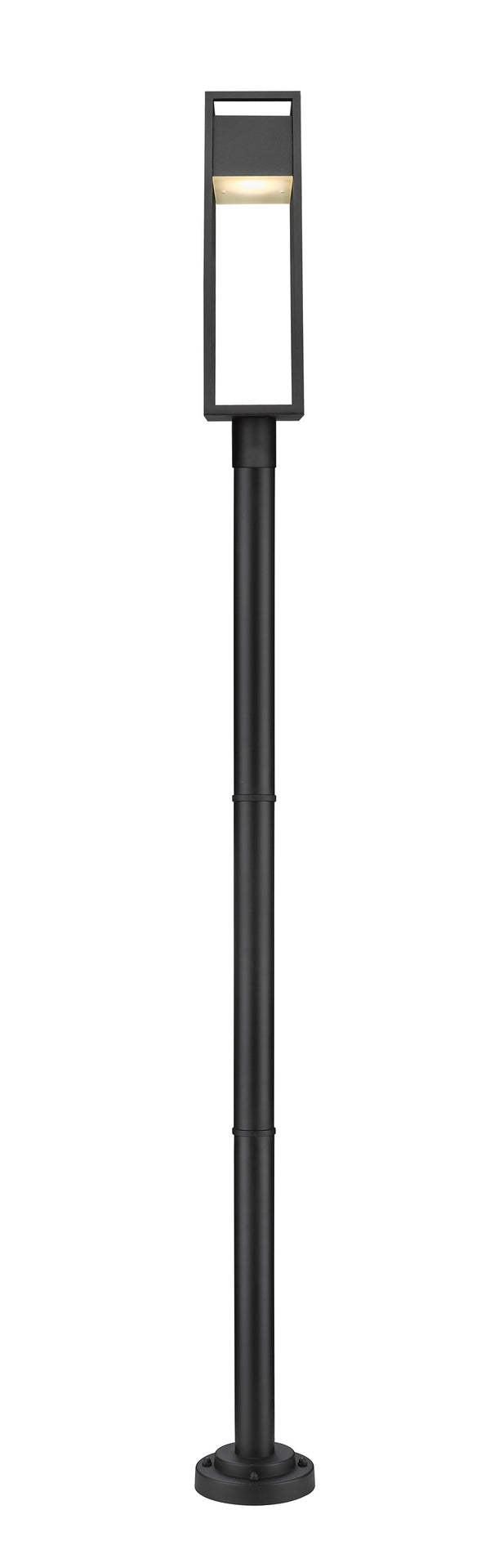 Barwick 1 Light Outdoor Post Mounted Fixture in Black Finish