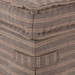 Cole Small Ottoman In Rodin Bark And Terra Brown Ash