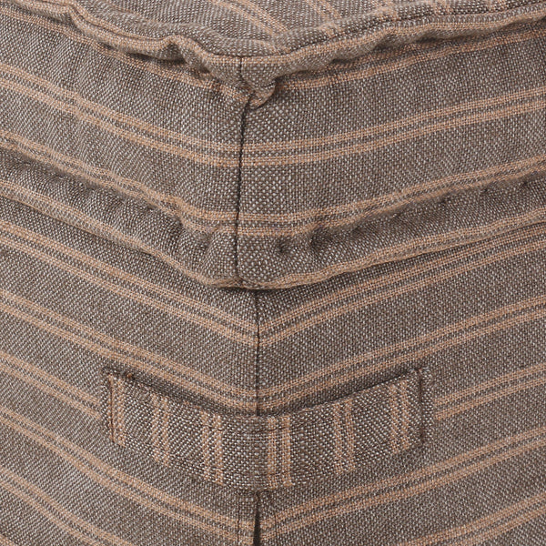 Cole Small Ottoman In Rodin Bark And Terra Brown Ash