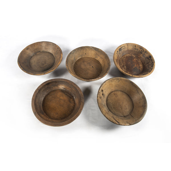 Found Wooden Bowl In Reclaimed Natural