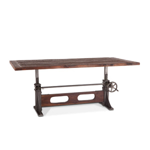 Manchester 84-Inch Adjustable Reclaimed Teak Wood Dining Table