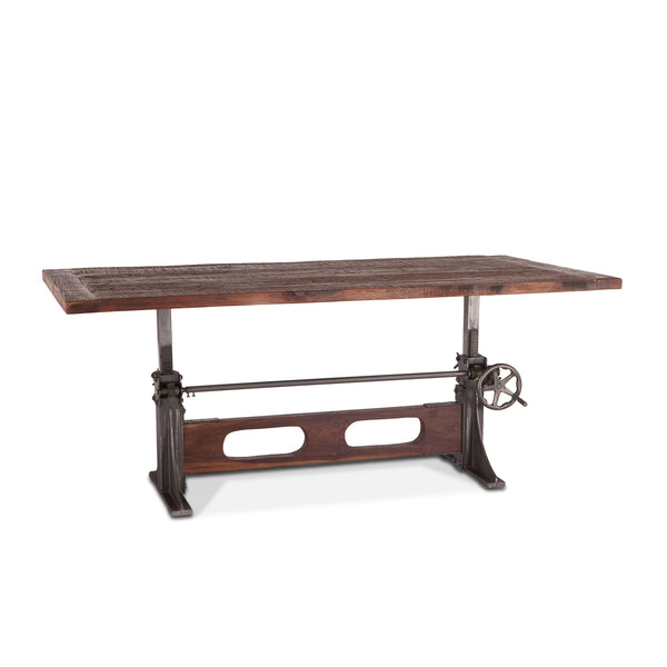 Manchester 84-Inch Adjustable Reclaimed Teak Wood Dining Table