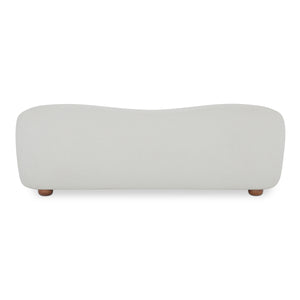 Moe's Bria Sofa in Oatmeal with Rubberwood Feet