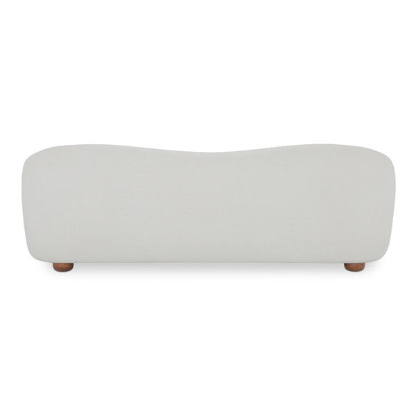 Moe's Bria Sofa in Oatmeal with Rubberwood Feet