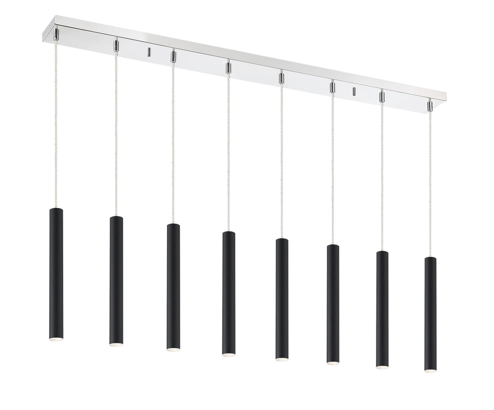 Forest 8 Light Island/Billiard in Chrome Finish