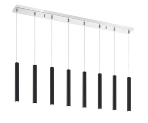 Forest 8 Light Island/Billiard in Chrome Finish