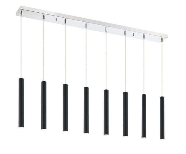 Forest 8 Light Island/Billiard in Chrome Finish