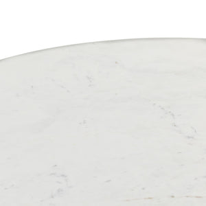 Oranda Dining Table In Polished White Marble
