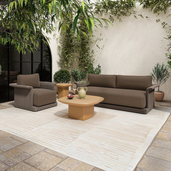 Moe's Manon Outdoor Side Table in Deep Yellow