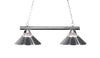 Sharp Shooter 2 Light Billiard Light in Chrome Finish