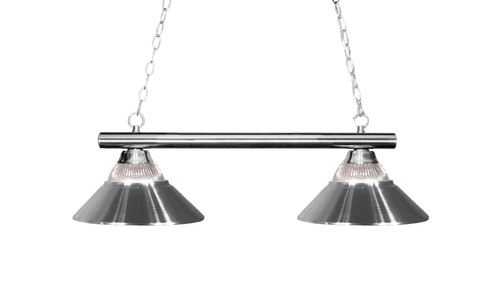 Sharp Shooter 2 Light Billiard Light in Chrome Finish