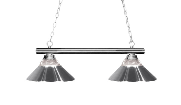 Sharp Shooter 2 Light Billiard Light in Chrome Finish