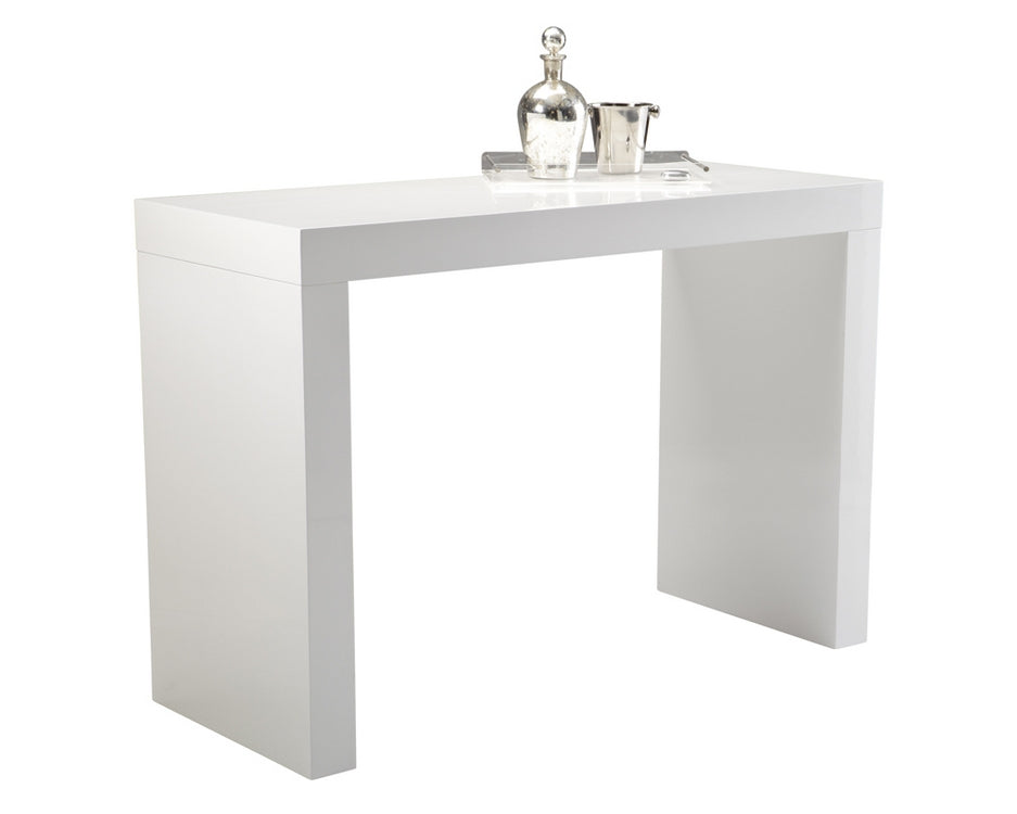 FARO C-SHAPE BAR TABLE - WHITE