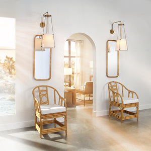 Capital Iron Rectangle Wall Mirror, Gold Leaf