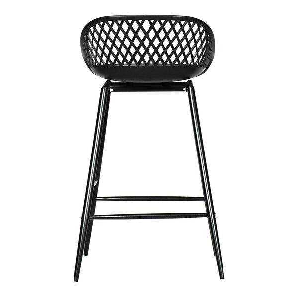 Piazza Outdoor Counter Stool Black - Set of Two