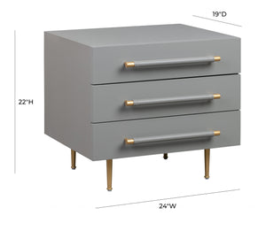 Trident Grey Nightstand
