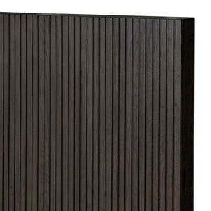 Leo Queen Bed - Smoked Black