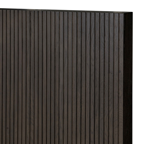 Leo Queen Bed - Smoked Black