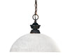 Riviera 1 Light Pendant in Olde Bronze Finish