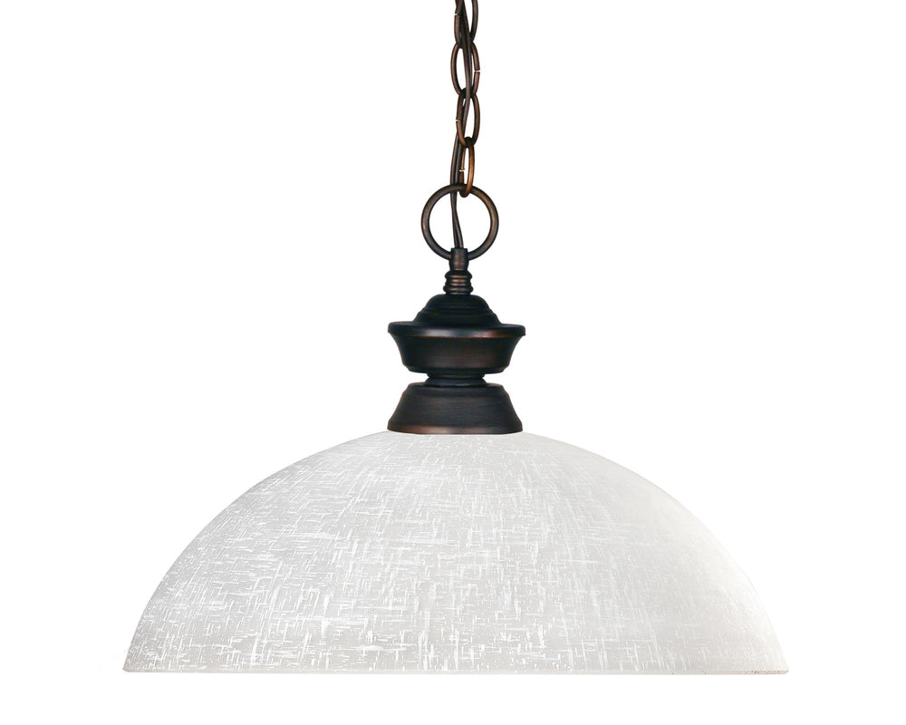 Riviera 1 Light Pendant in Olde Bronze Finish