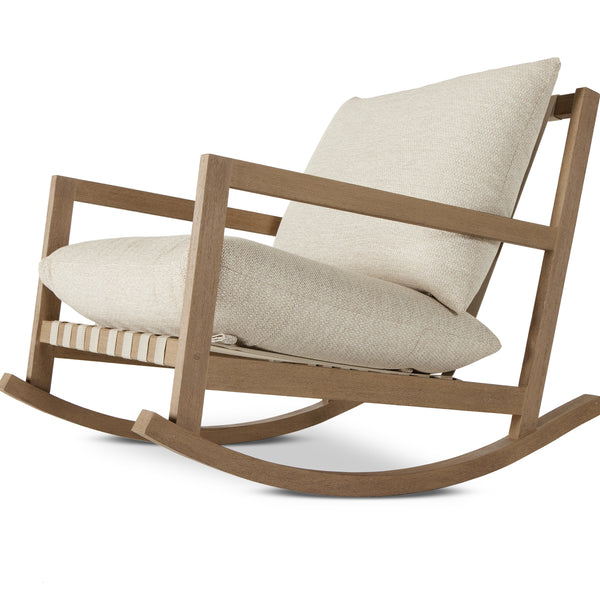 Aiken Outdoor Rocking Chair In Faye Sand