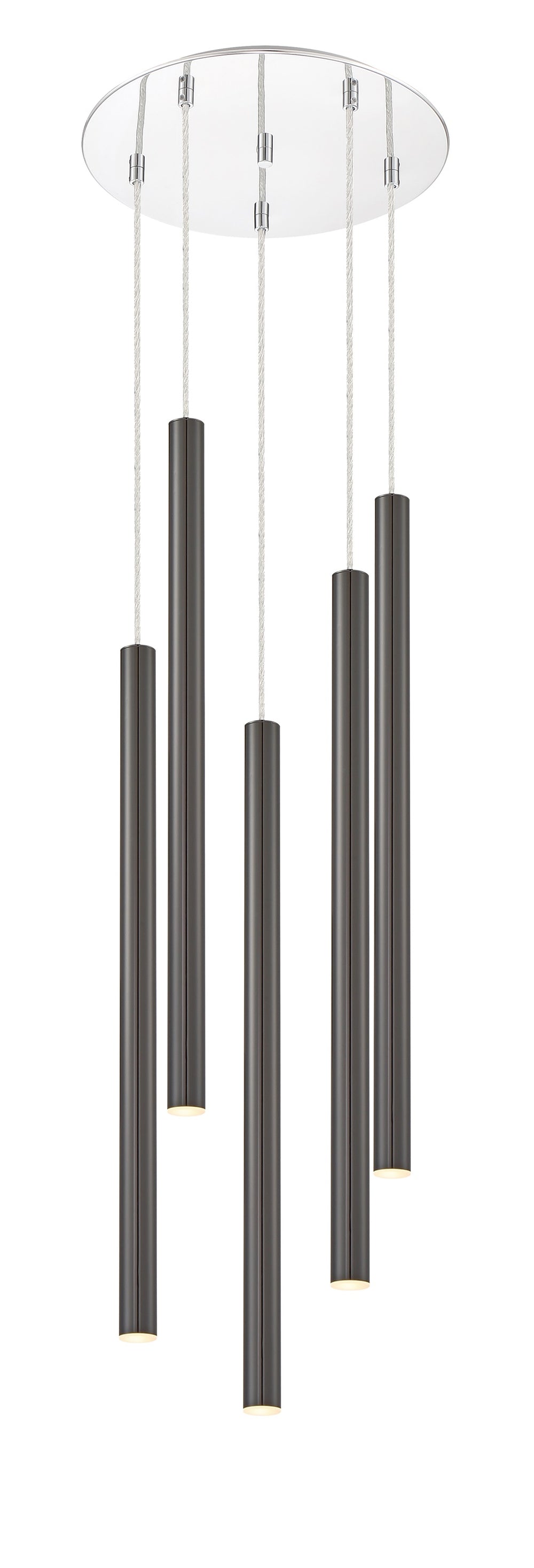 Forest 5 Light Island/Billiard in Chrome Finish