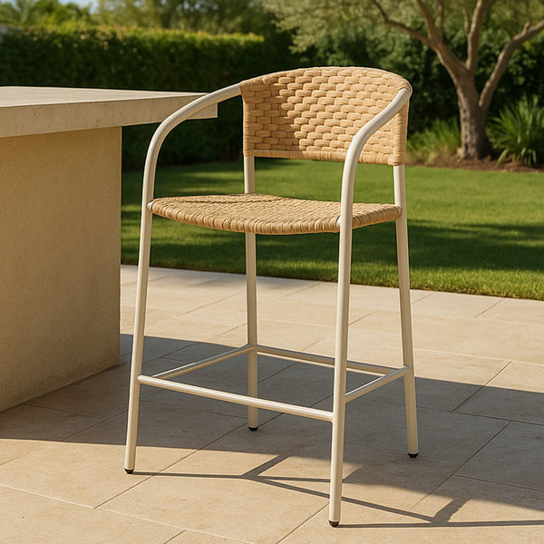 Moe's Zola Outdoor Counter Chair in Natural