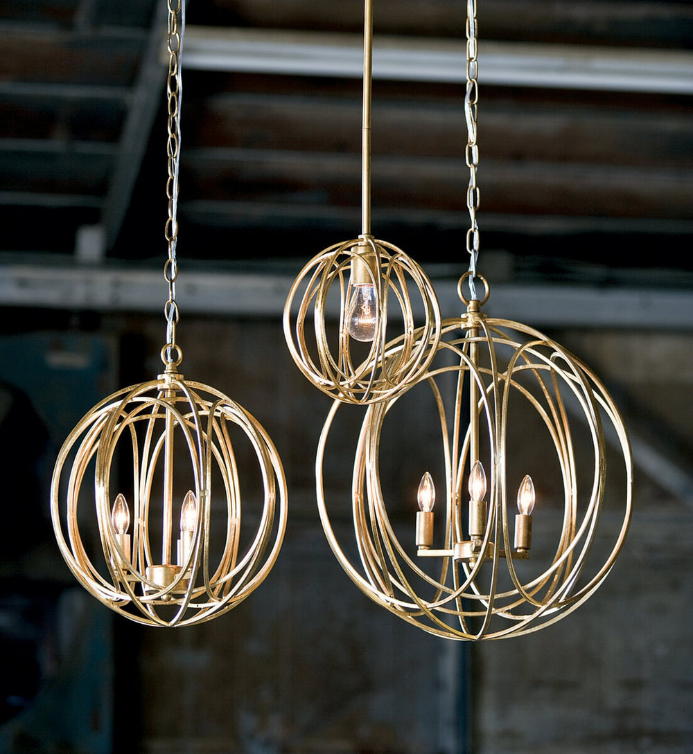 Ofelia Chandelier Large In Gold Leaf