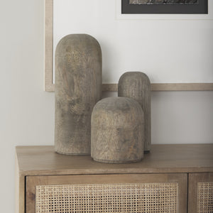 Knox Medium Gray-Wash Wood Decorative Object