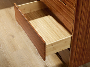 Currant Five Drawer High Chest, Amber
