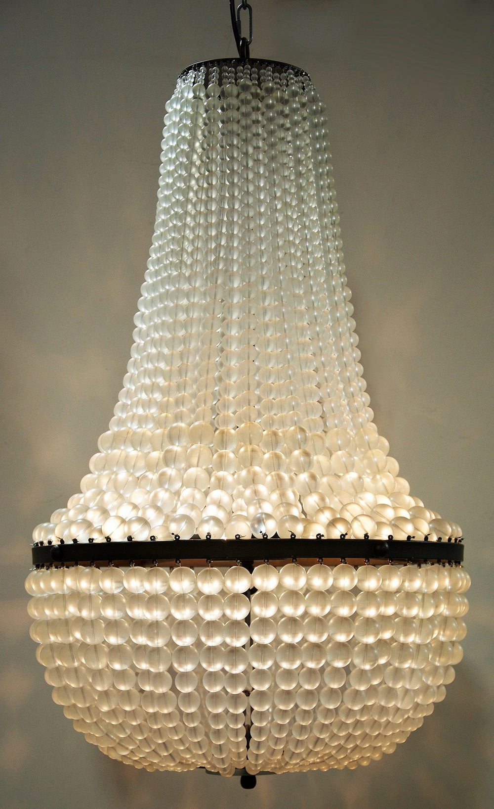 Mist Chandelier, Black Steel