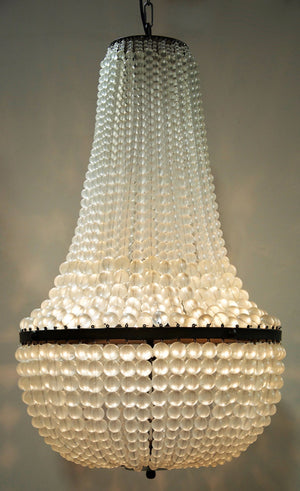 Mist Chandelier, Black Steel