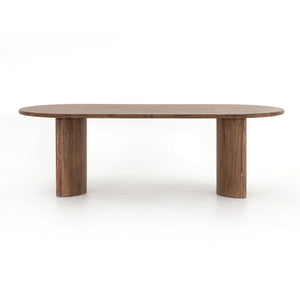 Paden Dining Table in Seasoned Brown Acacia