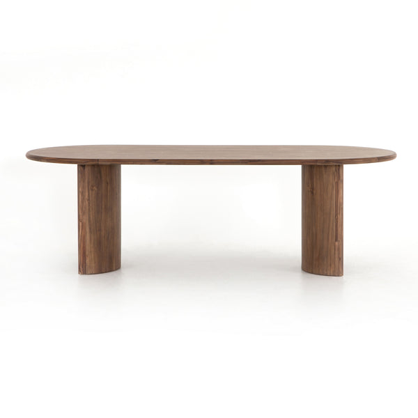 Paden Dining Table in Seasoned Brown Acacia