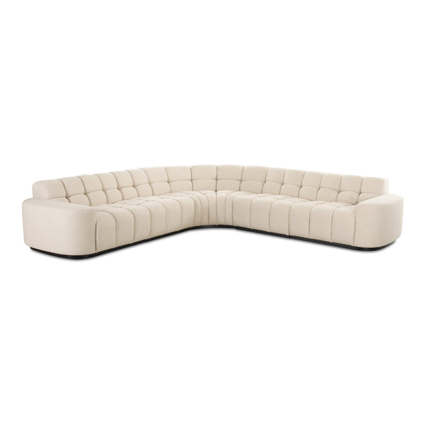 Moe's Roman L-Shaped Sectional in Beige