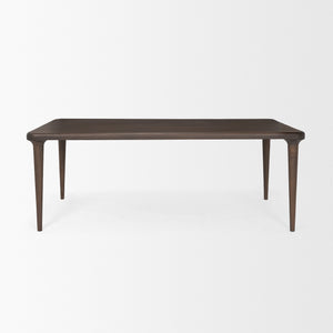 Suvan 84L Medium Dark Brown Rectangular Wood Dining Table