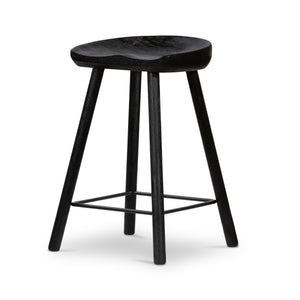 Barrett Stool In Matte Black Parawd In Counter